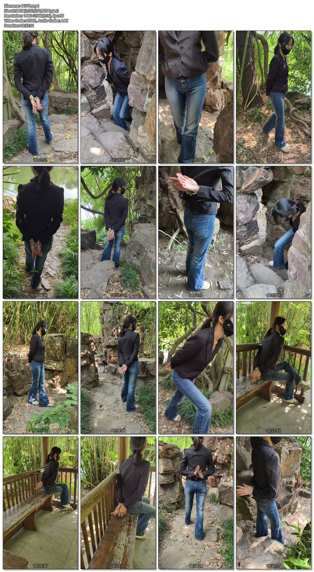 44111----【束心工作室】兰兰西装牛仔裤，QQ铐背铐，游小山，竹林，古亭，简单剧情.jpg