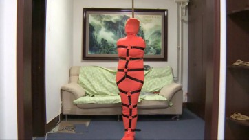 【丽佳美亚】【美人鱼】皮具捆绑美人鱼，胶带封口窒息